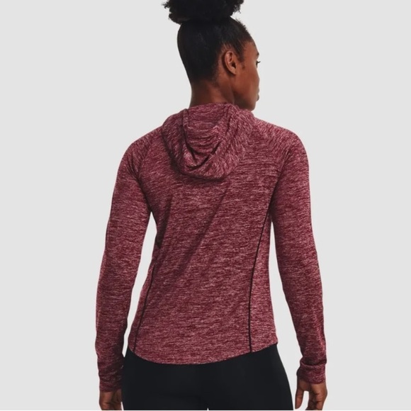 UNDER ARMOUR WOMEN  VELOCITY WORDMARK HOODIE SHIRT MAROON SZ medium​​​ - Picture 10 of 12